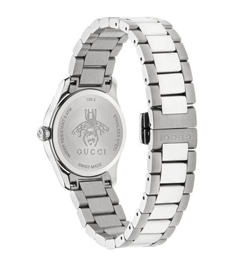 gucci stainless steel 27mm small g timeless watch|stainless steel gucci watch men.